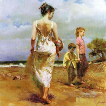 地中海のそよ風女性画家ピノ・ダエニ Oil Paintings